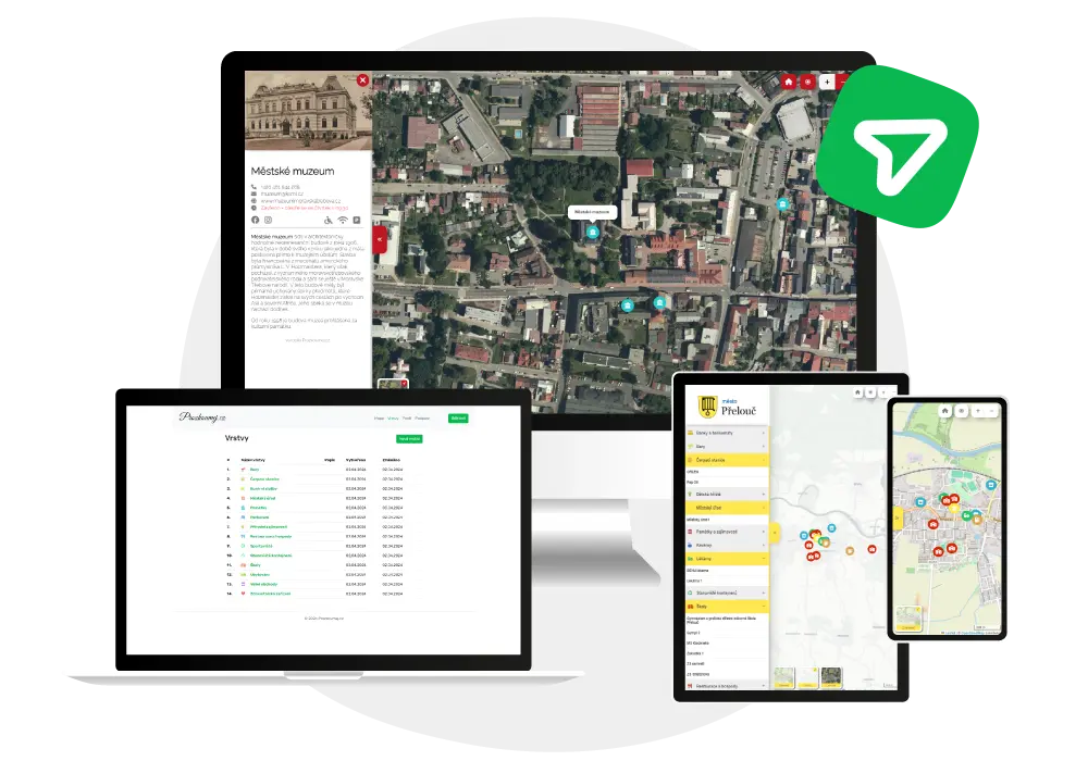 Webový mapový průvodce Prozkoumej